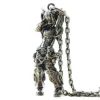 collier avec pendentif mecha pour belle fille, plaqué argent, pour hommes et femmes, hip hop rock punk, bijoux tendance, cadeau