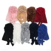 turban intérieur à grande fleur pour femmes musulmanes, hijab, bonnet pour cancer, chimio, écharpe pré nouée, vêtements de sauna, enveloppement de sauna, accessoires pour cheveux