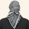 Foulard Hijab Arabe Unisexe pour Homme, Écharpe Islamique Imprimée, Turban Arabe, Couverture de Sauna pour Prière Musulmane