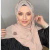 hijab femme musulman ramadan abaya femme islam foulard musulmane pour femme bonnet soie de medine abaya – turban islamique en mousseline de soie pour femmes, hijab, écharpe en jersey, robe musulmane, tête, châle