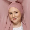 nouveau hijab instantané en mousseline de soie avec aimants intégrés femmes musulmanes écharpe châle avec sous capuchon turban mode bandeau châle hijabs