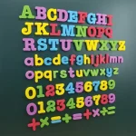 ABC – autocollants magnétiques avec lettres anglaises, autocollants pour réfrigérateur, jouets éducatifs pour enfants, cadeau de noël
