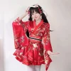 robe kimono japonaise modifiée pour femmes, peignoir d'été, costume de cosplay, anime, costumes d'halloween, sexy, geisha douce, kawaii pour filles
