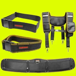 Ceinture à outils, trousse à outils élargie et épaissie, outil de tressage en Nylon solide et résistant à l&rsquo;usure, ceinture spéciale à suspension rapide
