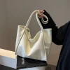 Sac fourre-tout élégant pour femmes, en cuir de qualité supérieure, tendance, durable, spacieux, doux, aspect moderne quotidien ​