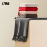 Semir Simple écharpe large Plaid femmes automne hiver 2025 châle doux chaud mode tendance élégant décontracté