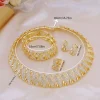 ensemble de bijoux de mariée traditionnels 5 pièces, plaqué or 18 carats, nœud élégant, design infini avec strass pour combler votre tenue quotidienne