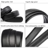 ceinture trempée automatique pour homme, ceinture de luxe noire, haute qualité, 110cm, 120cm, 130cm