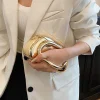 boîte de fermeture en or pochette femmes soirée de mariage mignon sac à main sac à main 2025 nouveau