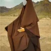 femmes musulmanes longue hijab khimar double couche islamique dubaï hijabs foulards turban arabe dames coiffure ramadan longue foulard