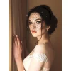 voile noir maille voile bandeau années 1920 casque cage à oiseaux mariée mariage thé fête fascinateur pour les femmes