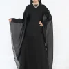 femmes musulmanes dubaï abaya deux pièces ensemble de luxe tache hijab robe longue caftan modeste ramadan robe femme islam vêtements ensemble kebaya