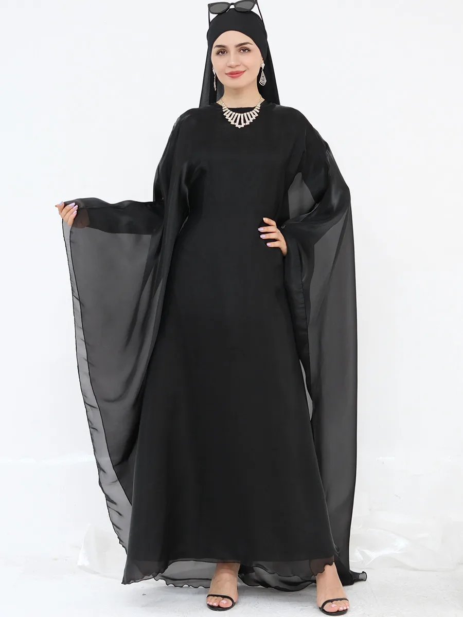 femmes musulmanes dubaï abaya deux pièces ensemble de luxe tache hijab robe longue caftan modeste ramadan robe femme islam vêtements ensemble kebaya