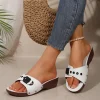 sandales femme mode sandales à talons pour chaussures d'été femmes pantoufles chaussures d'été femme bloc talons sandalias de mujer