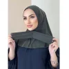 hijab en jersey instantané pour femme musulmane, couverture complète, fermeture à pression, foulard de sauna islamique, nouvelle collection