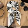foulards de mode pour femmes châle imprimé soie satin hijab écharpe femme bandana 70*70 cm marque de luxe châles carrés écharpes pour dames