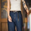 maden ceinture fine en cuir de vache group pour femme, petite ceinture simple, double anneau décoratif, tannage bobines al rétro, première couche