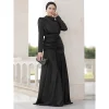 haute qualité abaya dubaï robe musulmane de luxe haut de gamme saoudien noir abaya ramadan élégant longues robes de soirée mode longue robe