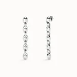 Boucles d&rsquo;oreilles élégantes à longue chaîne, bijoux pour femmes en or et argent à la mode de haute qualité avec beauté esthétique