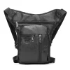 Sac de jambe tombante en cuir Pu, ceinture de hanche de cuisse, sacs de taille de jambe, voyage Tour équitation moto, sac banane pour hommes et femmes, sac de poitrine de loisirs