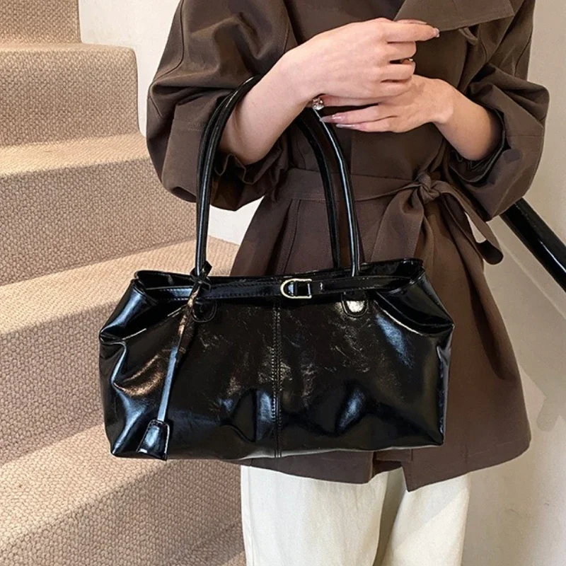 Sac à main Vintage pour femmes, grande capacité, sac de transport sous les bras, mode femme décontracté, fourre-tout à bandoulière unique, nouvelle collection 2025