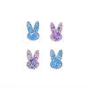 strass non tissé paillettes lapin mignon enfants épingle à cheveux anneau de cheveux décoration vêtements manteau chapeau bagages patch autocollant