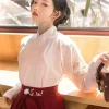 robe longue style japonais pour femmes, kimono cardigan, jupe pour filles, broderie florale, manches longues, yukata haori, cosplay oriental antique