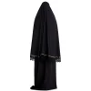 femmes musulmanes burqa robe deux pièces costume ethnique dame hijab abaya costume ramadan eid prière vêtement