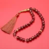 ornements religieux de perles de prière musulmanes, bracelet à franges, document arabe, yeux de tigre, 10mm, 33 pièces, 216.239.