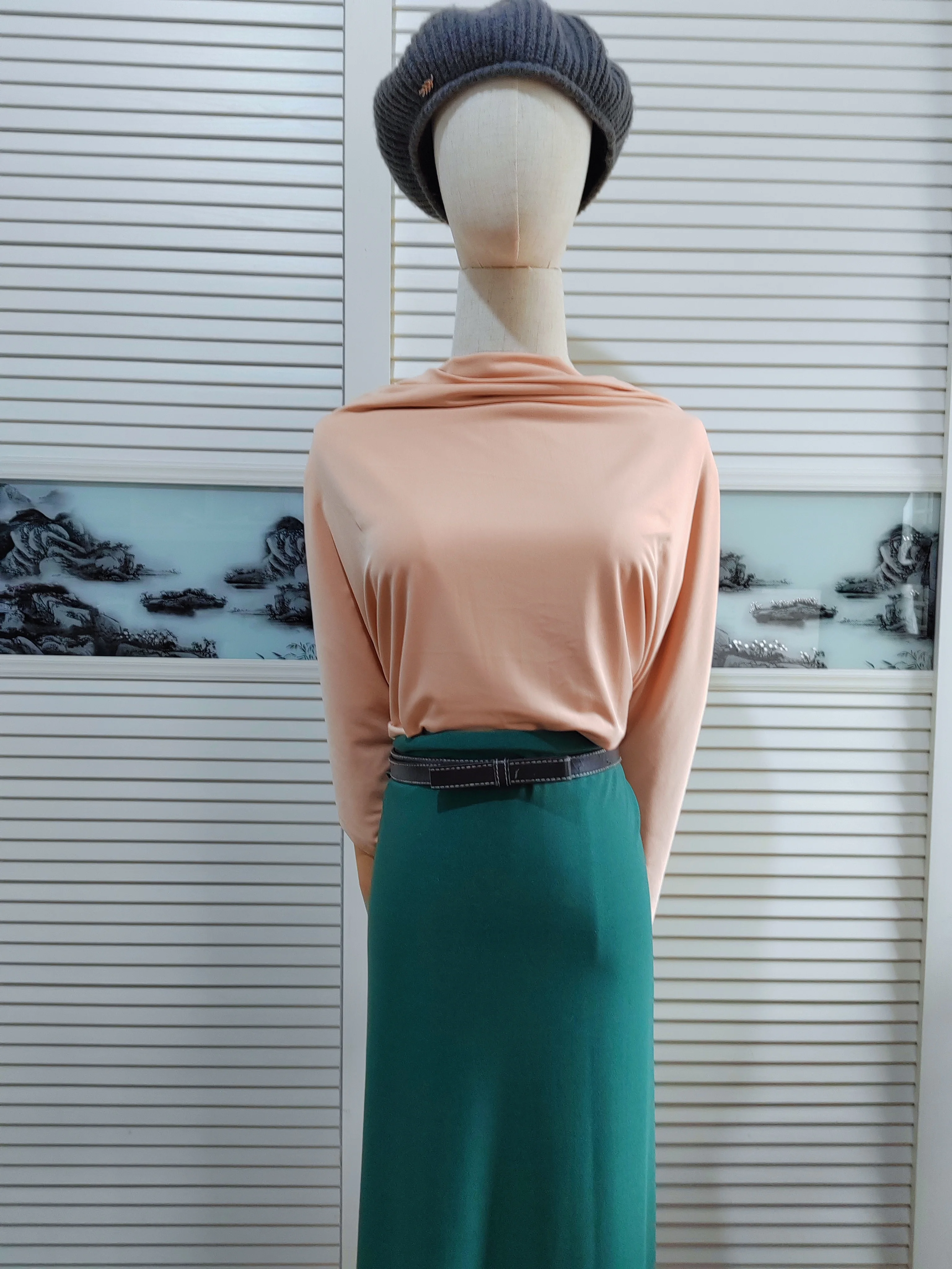 Tissu Jersey extensible pour bricolage, hauts et robes, vêtements décontractés, matériel de couture, 168cm de large, 160gms