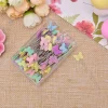 Épingles patchwork avec boîte, 100 pièces/lot, épingles à tête de bouton, accessoires de couture, bricolage