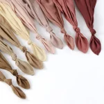 Coton rayonne Modal Hijab écharpe pour femmes longue châle musulman plaine doux Turban bandeau pour femmes foulard Tudung