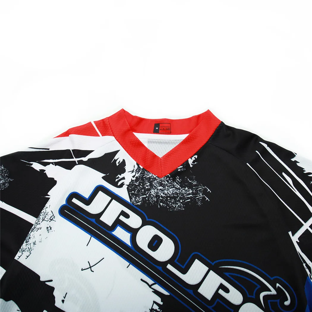 maillot de vélo de saleté bleu maillot de motocross pour jeunes enfants hors route mx bmx chemise garçons enduro vtt maillot de sport pour enfants hauts de cyclisme