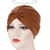 bonnet hijab musulman pour femmes, doux et élastique, couleur unie, turban indien, coiffure à la mode, accessoires pour vêtements islamiques