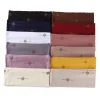 strass jersey hijab pour femmes or croix diamant double couture musulman foulard doux respirant jersey wrap eid ramadan