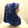 foulard hijab musulman de haute qualité h102, écharpe islamique à enfiler avec des biscuits, cadeau pour ramadhan