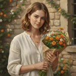 Collier Bouquet de fleurs en argent, en cuivre, peut être organisé avec des fleurs, chaîne de clavicule, nœud papillon, bijoux pour la saint-valentin