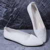 chaussures plates d'été à bout pointu pour femmes, chaussures décontractées respirantes, légères, confortables, à semelle souple, tissées à la mouche, grande taille, 2025