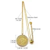 exquis musulman allah arabe islam pendentif collier pour femmes hommes or document en acier inoxydable raq colliers bijoux collarzzz998 3
