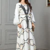abaya robe de soirée longue brodée pour femme, jalabiya, ramadan, maroc, dubaï, kaftan, islam, eid, musulman, arabe, Éducatif, 2024