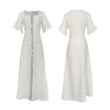 Krisstargirl dubaï Abaya brillant Maxi robes 2025 été élégant manches évasées modeste robes de soirée femme musulmane vêtements