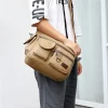 sac à main en toile pour homme, fourre tout décontracté, à bandoulière, de luxe, à la mode, de haute qualité