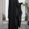 zanzea robe abaya en mousseline de soie pour femme, robes musulmanes eid mubarek, hijab à manches sulf, vêtements isamiques Éducatifs à la mode