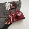 sac rouge vin pour femmes, nouveau design de niche tendance 2025, sac à aisselles à une épaule, fourre tout à main pour le travail et les déplacements, fourre tout paquete