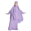 robe hijab musulmane pour enfants filles, ensemble jupe khimar du ramadan, vêtement de prière aérien eid, burqa abaya, kaftan, robes à capuche