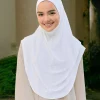 musulman instantané hijab femmes écharpe couverture complète cou couleur unie turban foulard islam facile à porter hijab coton chanvre intérieur hijab