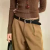 maillard styles rétro mode ceinture en daim avec boucle en métal ceinture de taille ins ceinture de décoration polyvalente