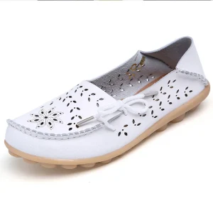 Chaussures pour femmes mode femmes chaussures plates mocassins en cuir véritable mocassins pour femmes chaussures plates pour dames femme sans lacet chaussures plates de Ballet