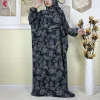 abayas musulmanes pour femmes, vêtement de prière du ramadan, dubaï, moyen orient, robe africaine ample en coton, turban attaché, nouvelle collection 2025