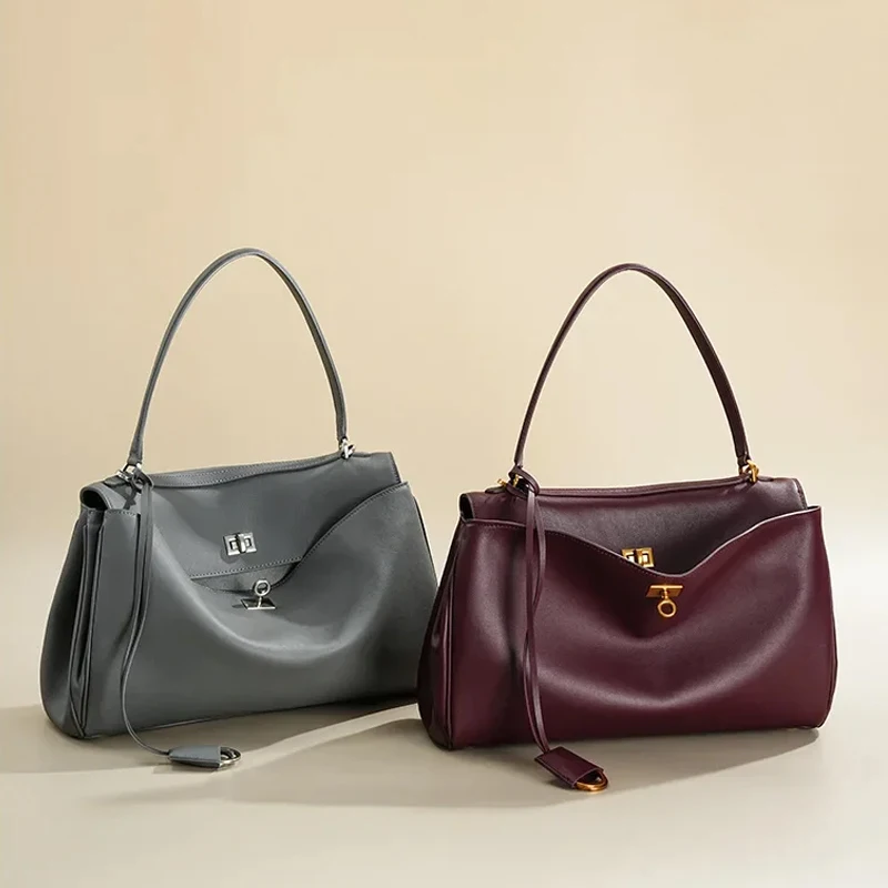 Sac de luxe de styliste pour femmes, sac à main multi-spécifications en cuir, sac fourre-tout de grande capacité, sac à bandoulière de banlieue décontracté
